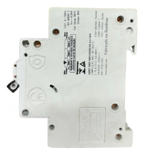 Disjuntor Bipolar Bfaz4-c6/2 6a 4,5ka Eaton -