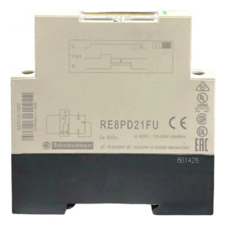 Rele Temporizador 110/240vca 3-300s Re8pd21fu Schneider 110/240vca