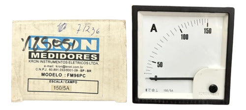 Amperimetro Fm96pc 96x96 150/5a Ip54 Rl Kron