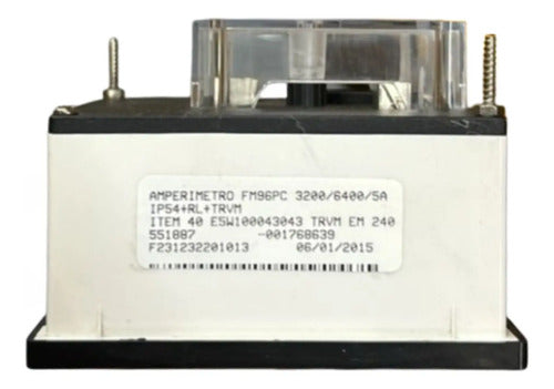 Amperimetro Fm96pc 3200/6400/5a Travamento Em 2400 Ip54 Kron
