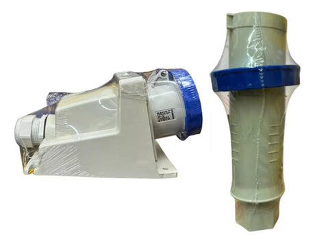 Kit Tomada N4509 + Plug N4579 63a 3p+t 200/250v Azul Steck Azul