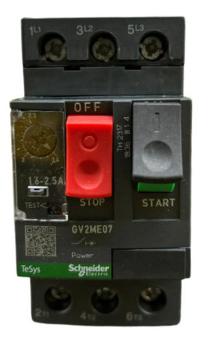 Disjuntor Termomagnético 1,6-2,5a Gv2me07 Schneider (novo) 690v 50-60hz