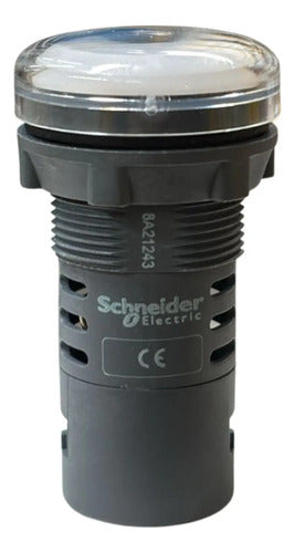 Kit Com 5: Sinalizador 22mm Led Branco 12vca/cc Xa2evj1lc 12vca/cc