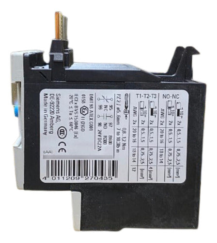 Relé Térmico De Sobrecarga 5,5 - 8 A 3ru1116-1hb0 Siemens Não Informado