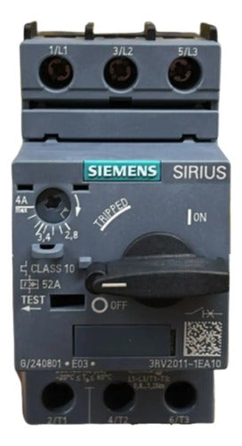 Disjuntor Motor 3rv2011-1ea10 2,8-4,0a Siemens Não Informado 50