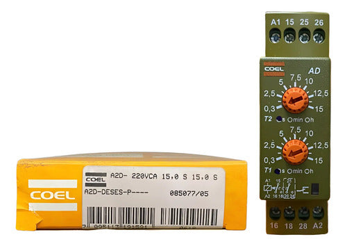 Rele Tempo A2d 15s/15s A2d-deses 220vca Coel 220vca