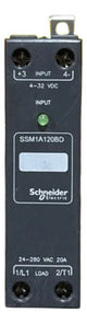 Relé De Estado Sólido 20a Ssm1a120bd Schneider 4-32vcc / 24-280vca
