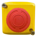 Botoeira 22mm Plastica 1 Botao Emergencia Xalk174g Schneider Amarelo E Cinza