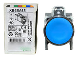 Botão Ø22mm Azul + Bloco 1na+1nf Xb4ba65 Schneider Azul -