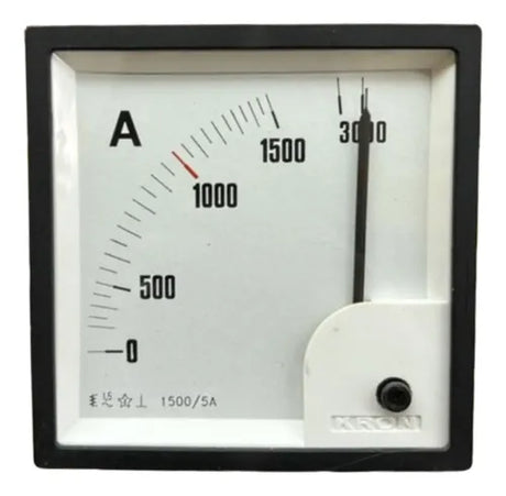 Amperimetro Fm96pc 1500/3000/5a Travamento Em 1000 Ip54 Kron