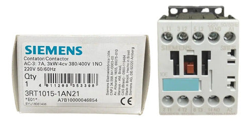 Contator 3rt1015-1an21 7a 220v Siemens 220v