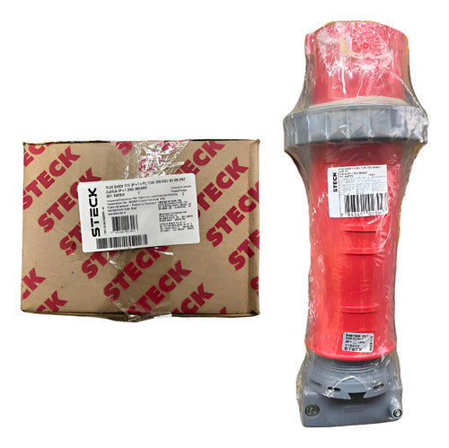 Plug S4876w 200a 380/440v 3p+t+pil 6h Ip67 Vermelho Steck 440v