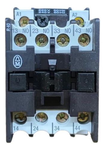 Kit Com 2 Peças: Contator Auxiliar Dilr40 4na 220v Moeller