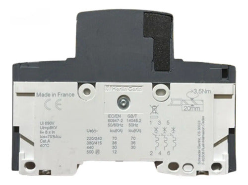 Disjuntor Tripolar Ng125h Curva C 50a 18729 Schneider