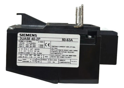 Rele De Sobrecarga 3ua5840-2p 50-63a Siemens  -
