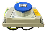 Tomada Emb 2p+t 16a 200/250 6h Azul Bq Ip44 S3046t Steck Azul