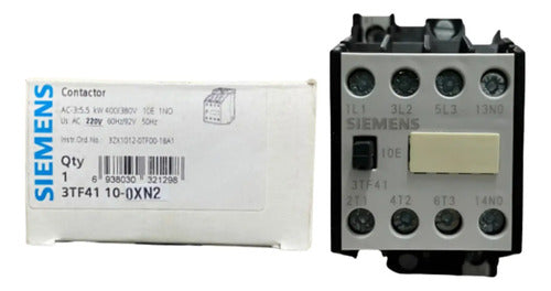 Contator Tripolar 1na Ac3 5,5kw 220v 3tf4110-0xn2 Siemens 220v
