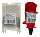 Kit Tomada N4006 + Plug N4076 16a 3p+t 380/440v Vm Steck Vermelho