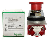 Botão 30mm Metálico 9001kr24rh6 Vermelho Schneider Vermelho -