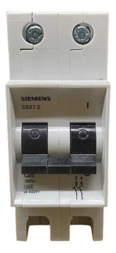 Disjuntor 2p Bipolar 25a Curva C 5sx1225-7 Siemens