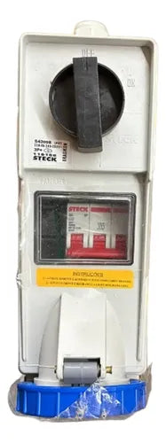 Tomada S4209b 32a 3p+t 200/250v Az Steck Azul