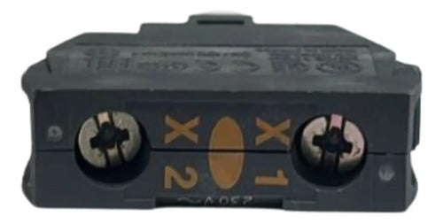 Bloco De Contato Lum. Led Laranja 230/240vca Zbvm5 Schneider Laranja 240 Vca