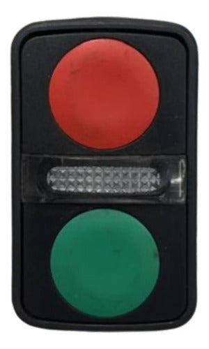Cabecote P/ Botao Duplo 22mm Vd/vm Zb5aw7a3740 Schneider Verde/vermelho