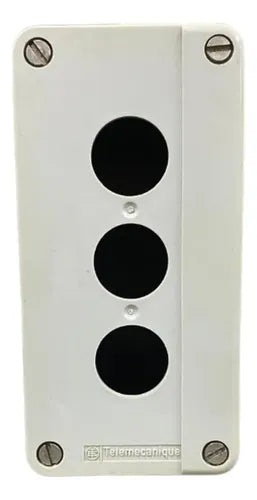 Botoeira Cega 22mm 3 Furos Xalb03h23 Telemecanique Cinza