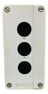 Botoeira Cega 22mm 3 Furos Xalb03h23 Telemecanique Cinza
