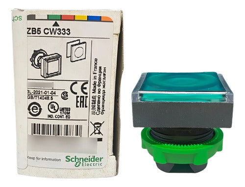 Kit Com 2: Cabeçote Para Botão 22mm Verde Zb5cw333 Schneider Verde 0