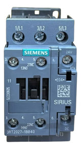 Contator Tripolar 32a 24vcc 1na+1nf 3rt2027-1bb40 Siemens 24vcc