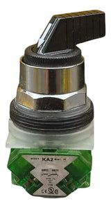 Comutador 30mm 2 Posições Metálico 9001ks34fbh7 Schneider Metálico/ Verde 2nf