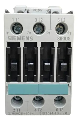Contator 3rt1024-1bb40 12a 24vcc Siemens 24vcc