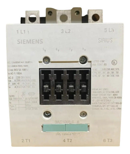 Contator Tripolar 3rt1055-6af36 110/127v 55kw 150a Siemens 110/127v