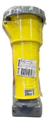 Acoplamento 2p+t 63a 100/130v 4h Amarelo Ip67 S3554w Steck Amarelo