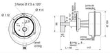 Controle De Nível Cn1328/b 80mm 110vca Coel