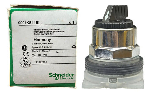 Cabecote Para Comutador 30mm Metalico 9001ks11b Schneider Preto -