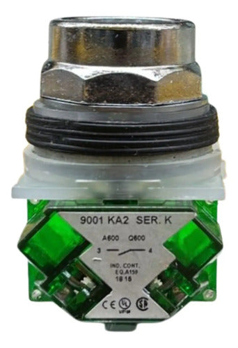 Botão 30mm Metálico 9001kr2bh5 1na Preto Schneider Preto -