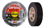 Kit Com 20 Rolos Fita Isolante Imperial 18mm X 20m Preta 3m Preto Lisa