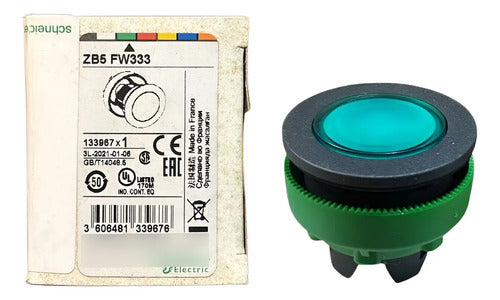 Cabeçote Para Botão Luminoso; Led Verde; Zb5fw363 Schneider Verde 0