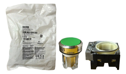 Botão 1na 22mm Verde 3su1150-0ab40-1ba0 Siemens Verde 1na