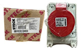 Kit Com 2: Tomada N4006 16a 3p+t 380/440v Vermelho Steck Vermelho