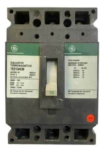Disjuntor Termomagnético 3p Ted134030 GE