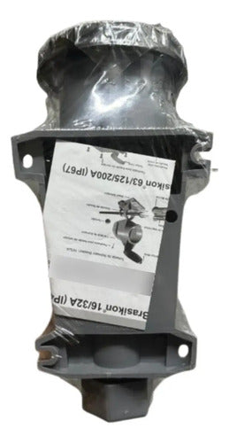 Tomada De Sobrepor 3p+n+t 63a 600/690v 5h Preto Sn5505 Steck Preto