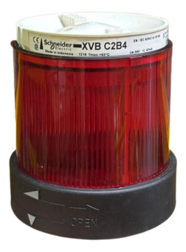 Módulo Luminoso P/ Xvb, Continuo, Vermelho Xvbc2b4 Schneider Vermelho 24vca Cc