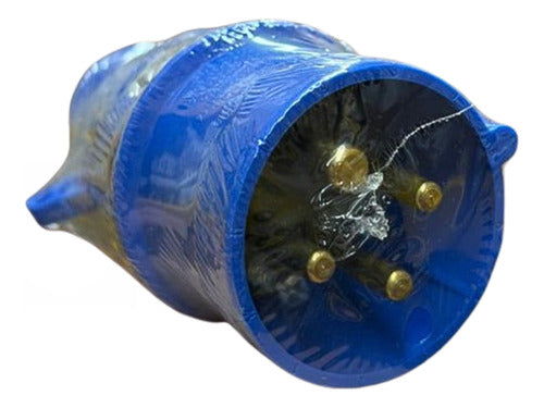Kit Com 2 Peças: Plug N4079 16a 3p+t 200/250v 9h Azul Steck 220v