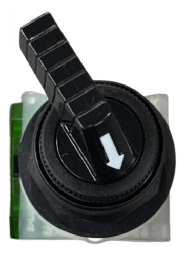 Comutador 30mm 2 Posições 1na 9001ks34fbh5 Schneider Metálico/ Verde 1na