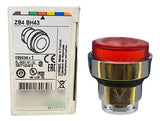 Kit Com 2: Cabeçote Para Botao 22mm Vm Zb4bh43 Schneider Vermelho
