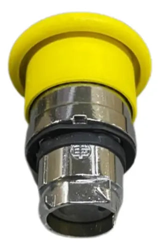 Botão Cogumelo 40mm Am + Bloco 1na+1nf Xb4bc55 Schneider Amarelo -