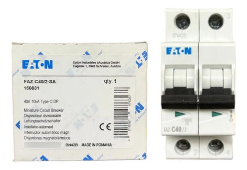 Disjuntor Bipolar Faz-c40/2-sa 40a Eaton